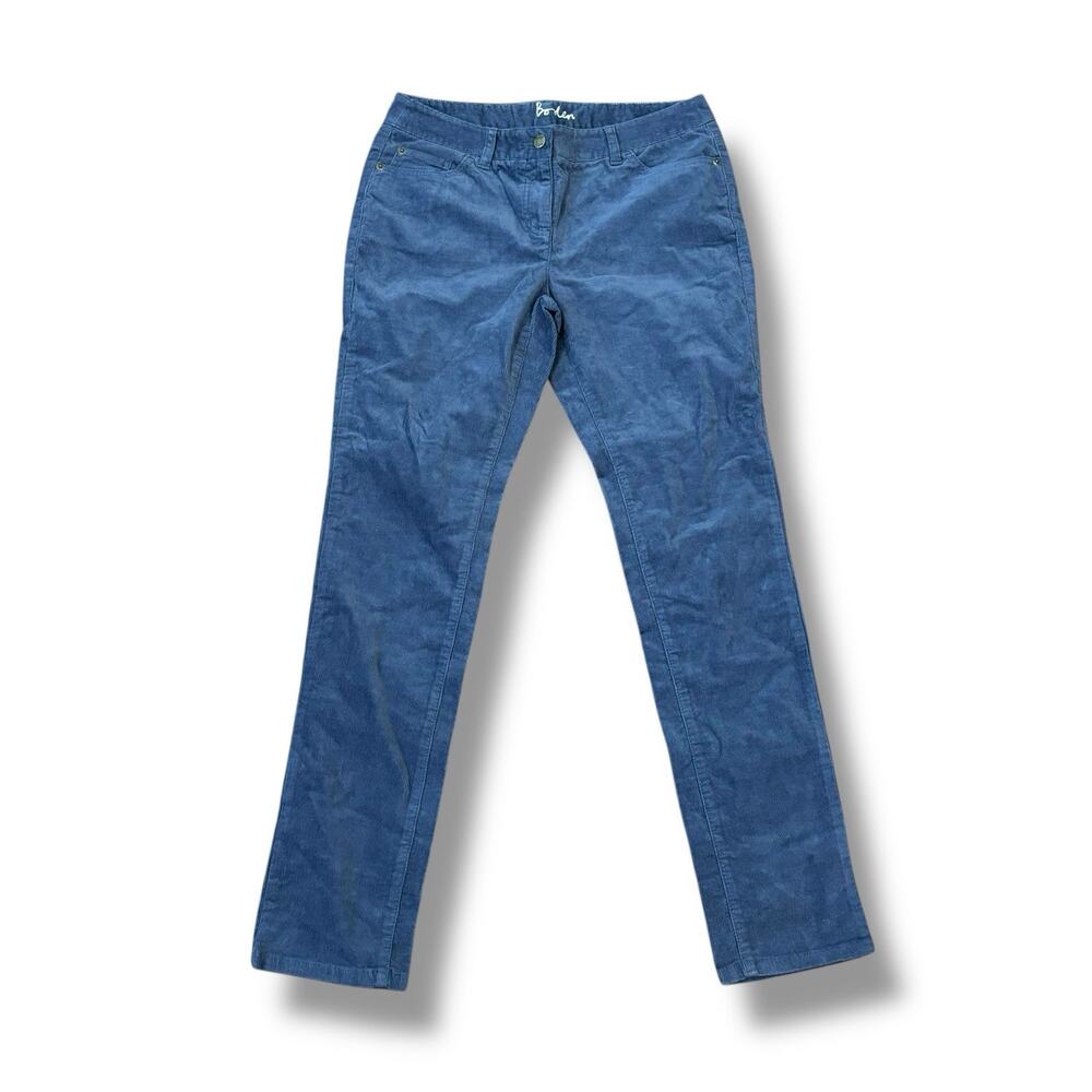 Boden Gray Cotton Corduroy Ankle Pants Preppy Classic Size 8 10